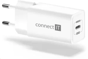 CONNECT IT Fast PD Charge nabíjací adaptér 1×USB-C, 18W PD, biela