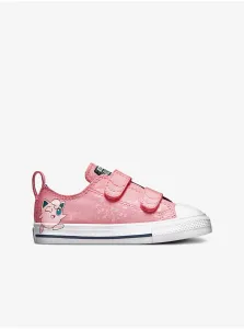 Ružové dievčenské vzorované tenisky Converse X POKEMON #6451367