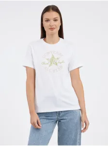 Converse CHUCK PATCH INFILL TEE Dámske tričko, biela, veľkosť #7794417