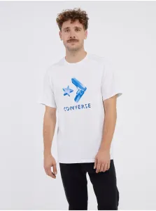 White Men's T-shirt Converse - Men #6875363
