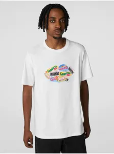 Bavlnené tričko Converse biela farba, s potlačou #270351