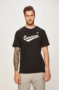 Converse CENTER FRONT LOGO TEE Pánske tričko, čierna, veľkosť S