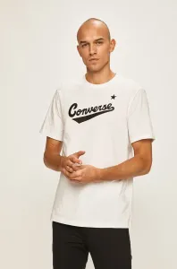 Converse CENTER FRONT LOGO TEE Pánske tričko, biela, veľkosť S