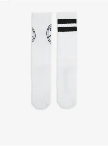 Sada dvoch párov bielych pánskych ponožiek Converse #618620