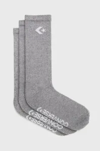 Ponožky Converse 3-pak pánske, šedá farba