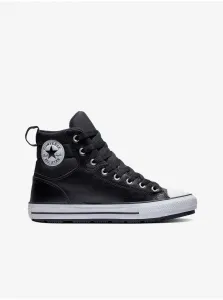 Black Unisex Converse Chuck Taylor All Star Fau Ankle Sneakers - Unisex