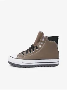Converse Chuck Taylor All Star City Brown Leather Ankle Sneakers - Men's #8654098