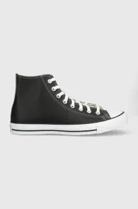 Kožené členkové topánky Converse Chuck Taylor All Star pánske, čierna farba #4913228