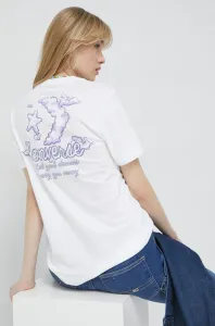 Bavlnené tričko Converse biela farba #8505564