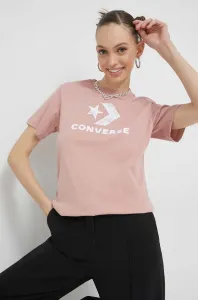 Converse SEASONAL STAR CHEVRON SS TEE Dámske tričko, ružová, veľkosť