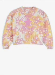 Yellow-Pink Women's Floral Sweatshirt Converse - Women #665083