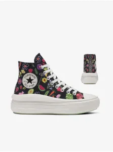 Black Womens Patterned Ankle Sneakers Converse Chuck Taylor All St - Ladies #7026736