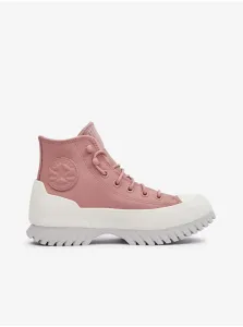 Women's Women's Leather Ankle Sneakers on Converse Platform - Women's #8100127