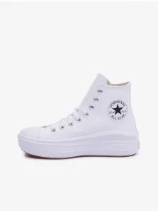 White Women's Ankle Sneakers on the Converse Platform Chuck Taylor - Women #7874326