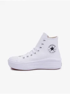 White Women's Ankle Sneakers on the Converse Platform Chuck Taylor - Women #7874324