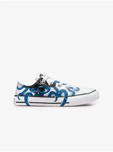 White Kids Patterned Sneakers Converse Chuck Taylor All Star - Unisex #694009