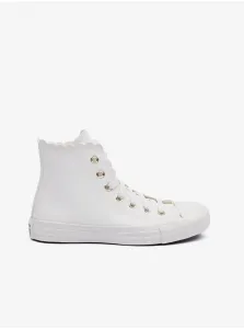 White Womens Ankle Sneakers Converse Chuck Taylor All Star Mono - Ladies #7358994