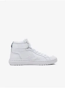 White Leather Ankle Sneakers Converse Pro Blaze V2 Easy-On - Women