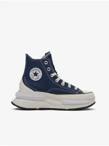 Dark Blue Ankle Sneakers on the Converse Run Platform Star Lega - Women
