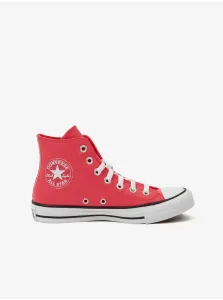 Red Women's Converse Ankle Sneakers - Women #796045