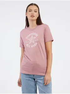 Converse CHUCK PATCH INFILL TEE Dámske tričko, ružová, veľkosť