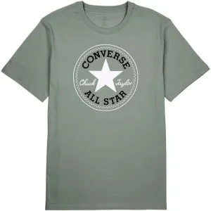 Converse CHUCK PATCH TEE Pánske tričko, zelená, veľkosť L
