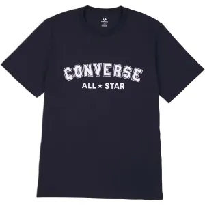 Converse CLASSIC FIT ALL STAR SINGLE SCREEN PRINT TEE Unisex tričko, čierna, veľkosť #5166130