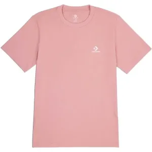 Converse CLASSIC LEFT CHEST SS TEE Unisex tričko, ružová, veľkosť #5495630