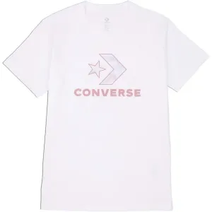 Converse SEASONAL STAR CHEVRON SS TEE Dámske tričko, biela, veľkosť #5495484