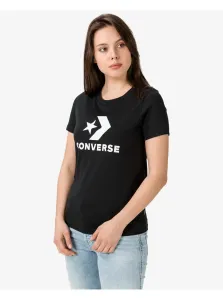 Converse STAR CHEVRON TEE Dámske tričko, čierna, veľkosť S