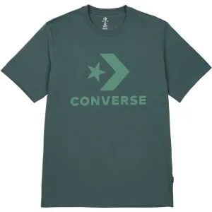 Converse STAR CHEVRON TEE Pánske tričko, tmavo zelená, veľkosť S