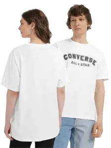Converse CLASSIC FIT ALL STAR SINGLE SCREEN PRINT TEE Unisex tričko, biela, veľkosť