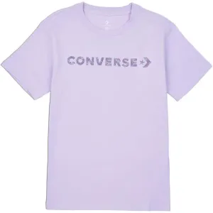Converse WORDMARK SS TEE Dámske tričko, fialová, veľkosť #5495983