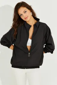 Cool & Sexy Women's Black Thin Seasonal Raincoat #8291017