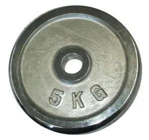 CorbySport 4763 Závažie chróm 5 kg - 25 mm