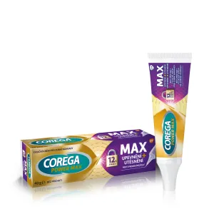 COREGA Max control upevnenie + utesnenie fixačný krém na zubné náhrady bez príchute 40 g