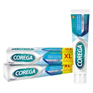 Corega Original Extra Strong Duo fixačný krém Fixačný krém na zubnú náhradu 2 x 70 g unisex