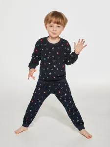 Chlapčenské pyžamo Cornette Cosmos - bavlna Tmavomodrá 110-116