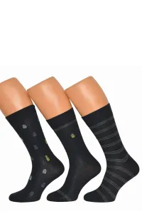 3PACK Pánske ponožky Cornette A55 Tmavomodrá 45-47