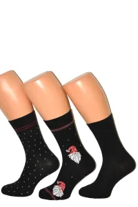 Pánske ponožky Cornette A47 Premium - 3 páry Čierna 42-44