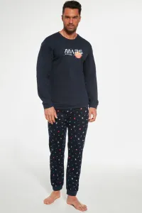 Pánske pyžamo Cornette Mars - bavlna Tmavomodrá 2XL
