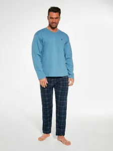 Pánske pyžamo Cornette Derby - bavlna Modro-sivá M