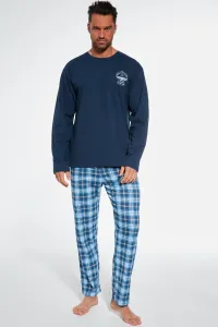 Pánske pyžamo Cornette Aviator - bavlna Tmavomodrá - modrá S