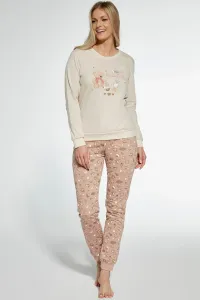 Dámske pyžamo Cornette Evening - bavlna Svetlobéžová L