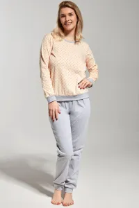 Dámske pyžamo Cornette Sandra - bavlna Svetlosivá XL