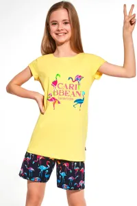 Dievčenské pyžamo Cornette Caribbean Young Girl Žltá 134-140