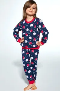 Dievčenské pyžamo Cornette Meadow - bavlna Tmavomodrá 146-152