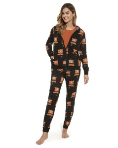 Třídílné dámské pyžamo Cornette 465/292 Bear 2 Čierna L