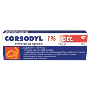 CORSODYL 1% GÉL gel dnt (tuba Al) 1x50 g