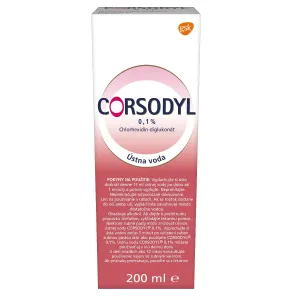 Corsodyl 0,1% ústny výplach 200 ml